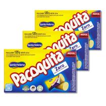 Paçoca Paçoquita Zero Açucar Santa Helena Kit 3 Caixas 120g