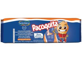 Paçoca Quadrada Tradicional Paçoquita Light - Zero Açucar 144g 8 Unidades