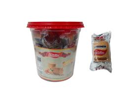 Paçoca Rolha Amendoim Rolhita Pote Com 20 Unidades De 55G