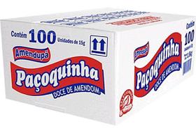 Paçoca Rolha Amendupã Amendoim Torrado 100un 1,5kg