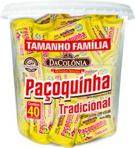 Paçoca Rolha Tradicional Pote Com 40 Unidades - 560G