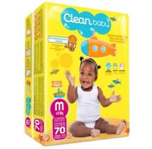Pacotão Super Econômico Fralda Descartável M Clean Baby Conforto e Proteção