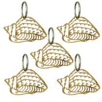 Pacote 10 Aplique Chaveiro Concha nº 3 Decoração 6,5x4cm Mdf Cru Pacote 10 Aplique Chaveiro Concha nº 3 Decoração 6,5x4cm Mdf Cru