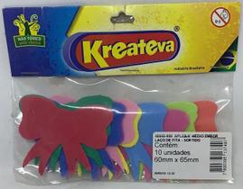Pacote 10 Aplique Medio Emborrachado Laco De Fita Kreateva