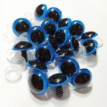 Pacote 100 Pares Olhos Redondos de Amigurumi com Travas para Boneca, Fantoche de N 6 a 14mm Artesanato