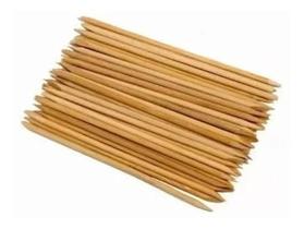 Pacote 100 Pau Palito Laranjeira Unhas Manicure Espatula Grd