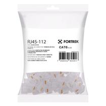 Pacote 100x unidades Conector Macho CAT6 RJ45-112 Fortrek
