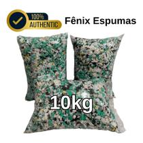 Pacote 10kg Flocos de Espuma Recheio para Almofadas, Puffs, Travesseiros, Camas Pet e Estofados
