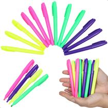 Pacote 12 Canetas Marca Texto 4 Cores Florescente Escritório