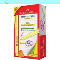 Pacote 12 Canetas Marca Texto Amarelas Faber Castell Grifpen