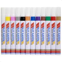 Pacote 12 Cores Marcador Permanente Tênis Pneu Artesanato