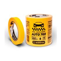 Pacote 2 Rolos Fita Crepe Automotivo Amarela Larga 48 Mm X 40 M Adelbras