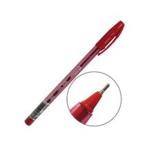 Pacote 20 canetas vermelhas escolar esferográfica