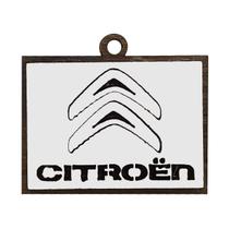 Pacote 20 Chaveiro 3d Marca Citroen 4cm Mdf Madeira Decorada