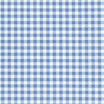 Pacote 20 Guardanapo de Papel Decorado VICHY BLUE