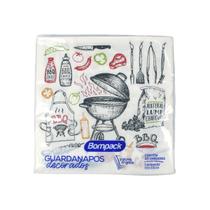 Pacote 20Un Guardanapo Decorado Bompack 33x33cm Folha Tripla