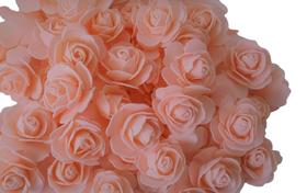 Pacote 30 rosas de eva 5 cm, sem cabo, flutuantes, arranjo, flores, festas