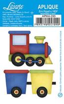 Pacote 5 Aplique Decoupage Trem e Vagões Apm4-293 em Papel e Mdf 4cm Litoarte