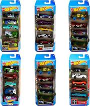 Pacote 5 Carros Sortidos, Hot Wheels, Mattel, Multicor não é possível escolher as cores