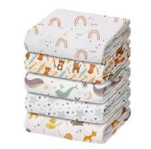 Pacote 5 Fraldas De Pano Luxo Minasrey 70X70 - Neutro Pacote 5 Fraldas De Pano Luxo Minasrey 70X70 - Neutro