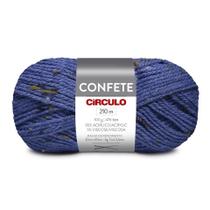 Pacote 5 Lã Confete 100g Circulo - Tex 476, 210 metros (acrilico/viscose)