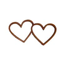 Pacote 50 Aplique Coração Vazado Duplo 5x3 Mdf Madeira Laser Pacote 50 Aplique Coração Vazado Duplo 5x3 Mdf Madeira Laser