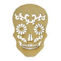 Pacote 50 Aplique Recorte Caveira Decoração 10x6,7 Mdf Madeira