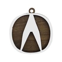 Pacote 50 Chaveiro 3d Marca Acura 4cm Mdf Madeira Decorada