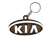 Pacote 50 Chaveiros 3d Marca Kia com Argola 4cm Mdf Madeira Decorada