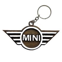 Pacote 50 Chaveiros 3d Marca Mini com Argola 4cm Mdf Madeira Decorada