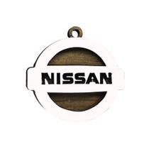 Pacote 50 Chaveiros 3d Marca Nissan 4cm Mdf Madeira Decorada