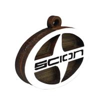 Pacote 50 Chaveiros 3d Marca Scion 4cm Mdf Madeira Decorada