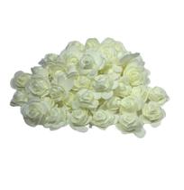 Pacote 50 rosas de eva 5 cm, sem cabo, flutuantes, arranjo, flores, festas Pacote 50 rosas de eva 5 cm, sem cabo, flutuantes, arranjo, flores, festas