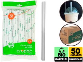 Pacote 50 Und Canudo Plástico 10 x 200mm CB-562 Cropac Pacote 50 Und Canudo Plástico 10 x 200mm CB-562 Cropac