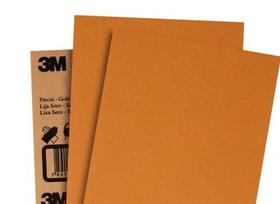 Pacote 50 unidades lixa seco p 320 ouro 326u 225 x 275 3m
