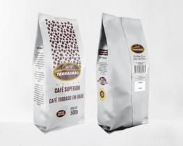 Pacote 500g - Café Torrado Em Grão 100% Arabica - Terragrão