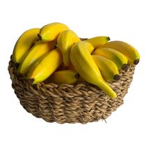 Pacote 9 Bananas Artificiais 20cm Frutas Artificiais Alegres e Duradouras para Fruteiras
