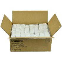 Pacote a granel original de 24 libras de polímero Clay Sculpey White Pacote a granel original de 24 libras de polímero Clay Sculpey White