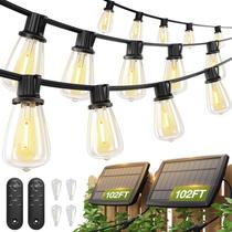 Pacote adicional Solar String Lights de 31 m à prova d'água com controle remoto