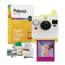 Pacote amarelo de câmera instantânea analógica Polaroid Now Gen 3