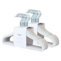 Pacote antiderrapante Baby Hangers 3 Sprouts Velvet com 30 Nordic