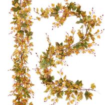 Pacote artificial Fall Maple Leaf Garland Lvydec de 6,5 pés x 2 Pacote artificial Fall Maple Leaf Garland Lvydec de 6,5 pés x 2