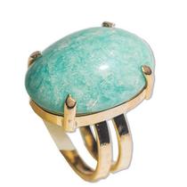 Pacote Atacado com 03 Anéis de Amazonita Verde Cabochão Oval em Ouro Dourado Pacote Atacado com 03 Anéis de Amazonita Verde Cabochão Oval em Ouro Dourado