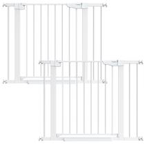 Pacote Baby Gate Cumbor de 75 a 103 cm para escadas com Easy Walk Thru
