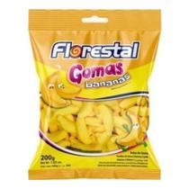 Pacote Bala de Goma Bananas 60g - Florestal