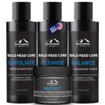 Pacote Bald Head Care 4 Step Mountaineer Brand All Natural