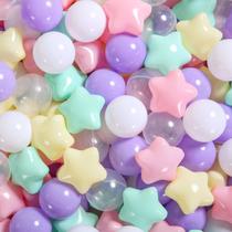 Pacote Ball Pit Balls Heopeis de 100 estrelas e redondos sem BPA