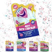 Pacote Bath Crackles Mr. Bubble Magic de 30 ml para crianças, pacote com 12