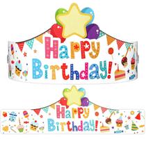 Pacote Birthday Crowns Outus 42 para crianças em sala de aula (estilo fresco)