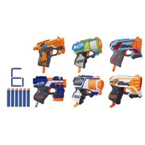 Pacote Blaster NERF MicroShots 6-Blaster com 6 dardos Kids+